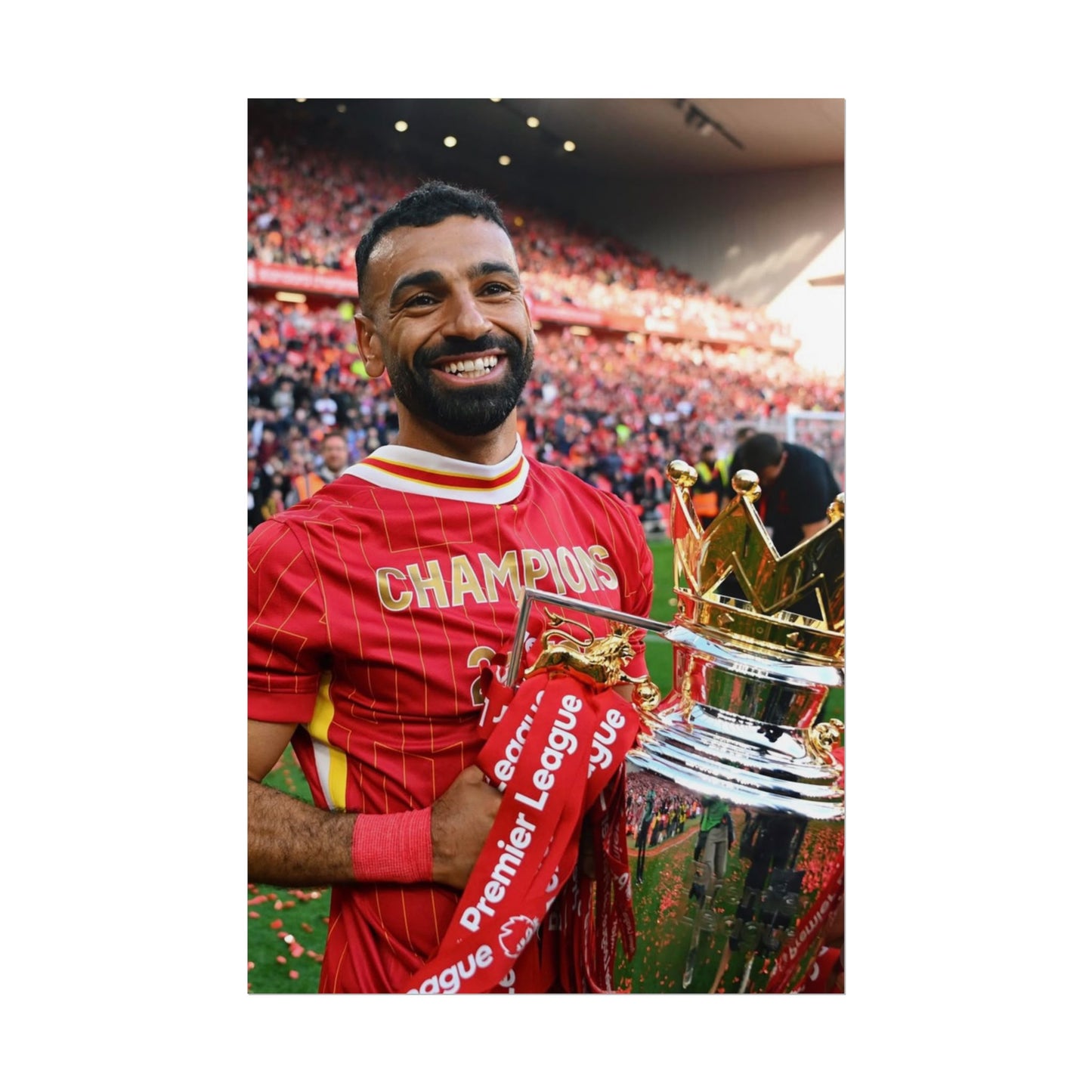 Mo Salah Premier League Champion 24/25 Poster