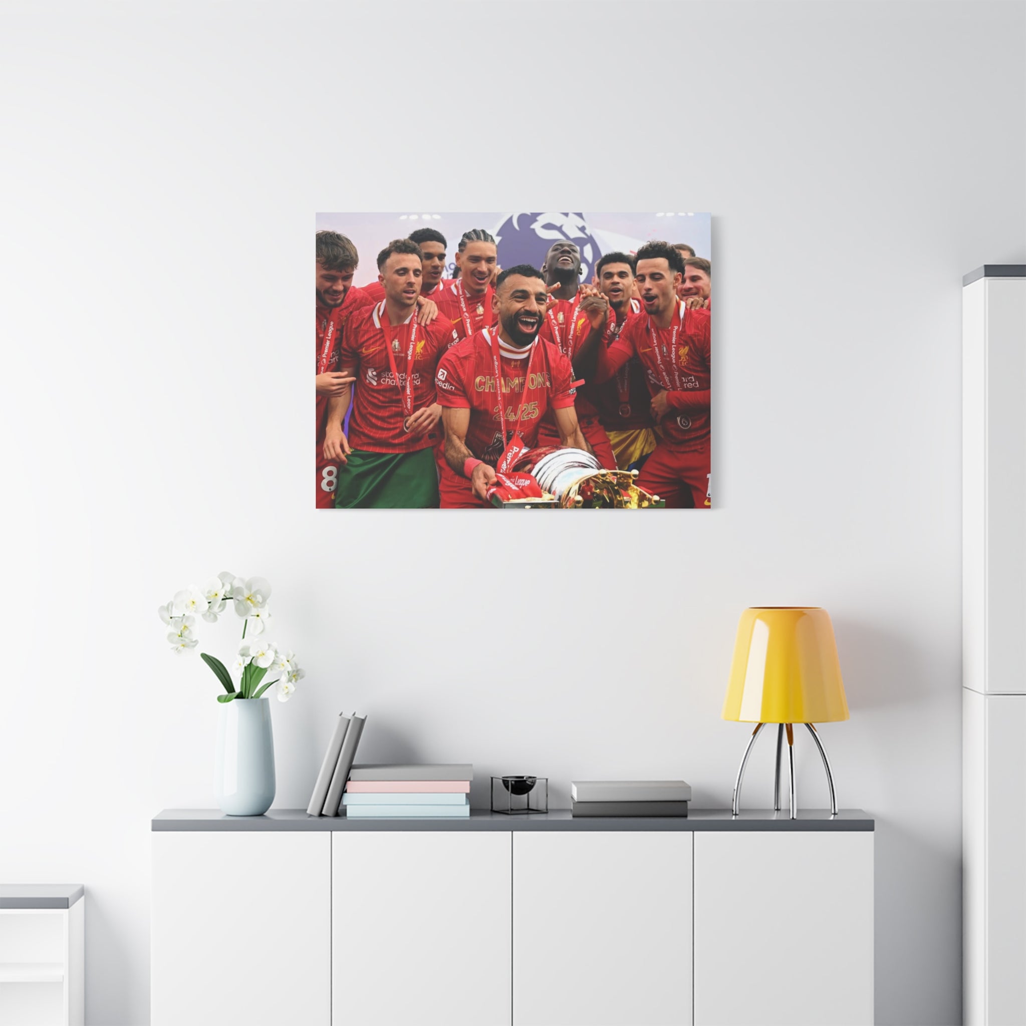 Liverpool Premier League Champions Celebration Matte Canvas Print