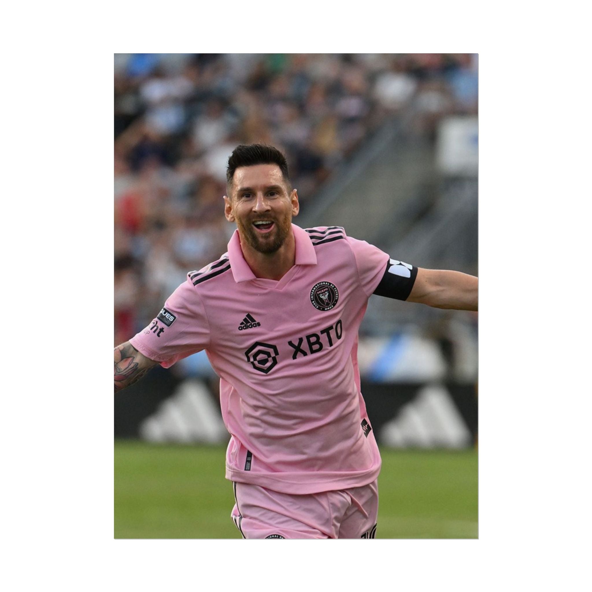 Lionel Messi Inter Miami Soccer Star Action Poster — Rolled Sports Poster