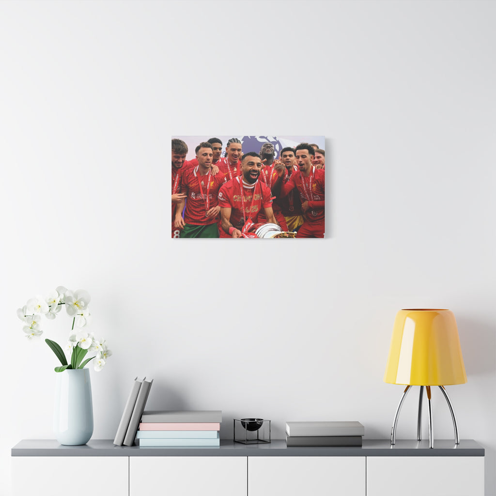 Liverpool Premier League Champions Celebration Matte Canvas Print