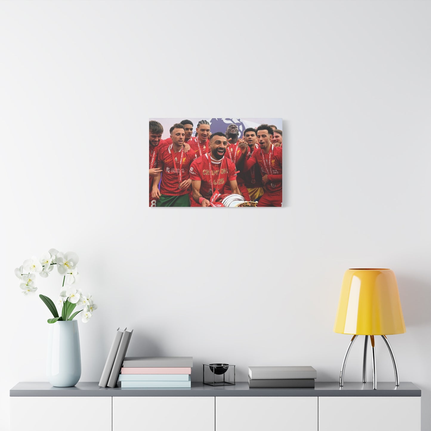 Liverpool Premier League Champions Celebration Matte Canvas Print