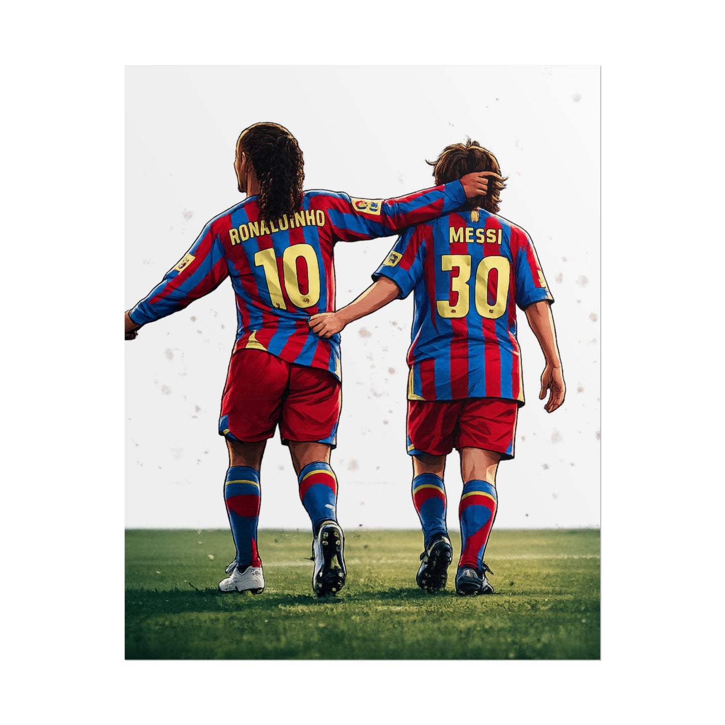 Ronaldinho & Messi Barcelona Poster