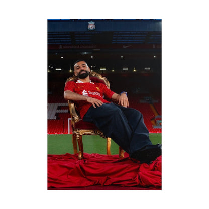 Mo Salah Throne Poster