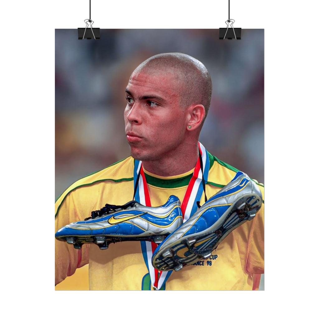 Ronaldo Brazil Champion Poster — Rolled Sports Wall Art