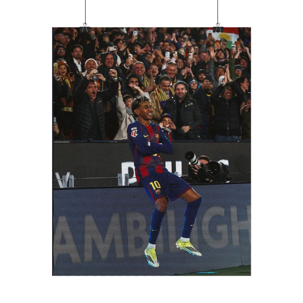 Lamine Yamal Poster — Barcelona Football Star Wall Art