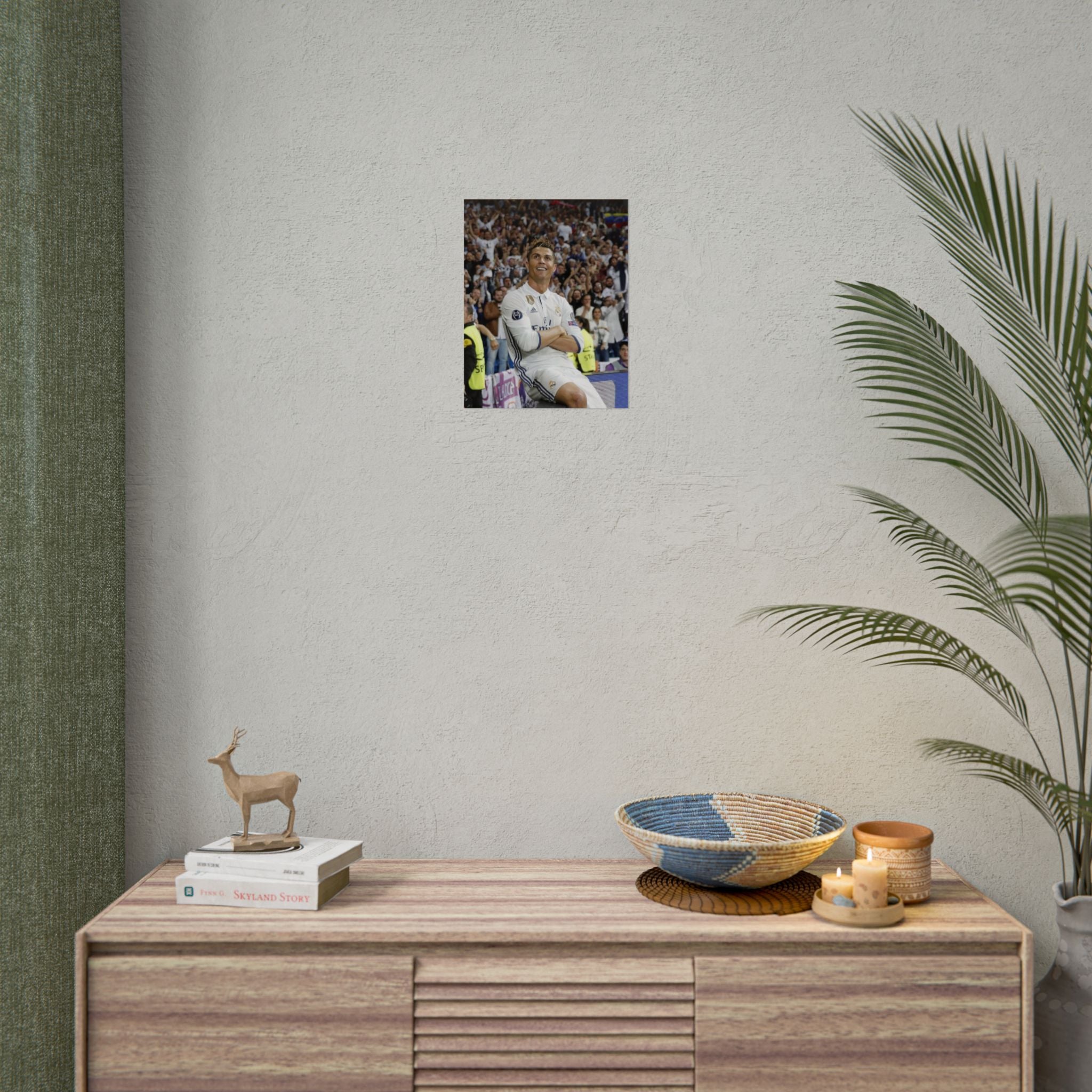 Cristiano Ronaldo Celebratory Rolled Poster — Real Madrid Football Wall Art