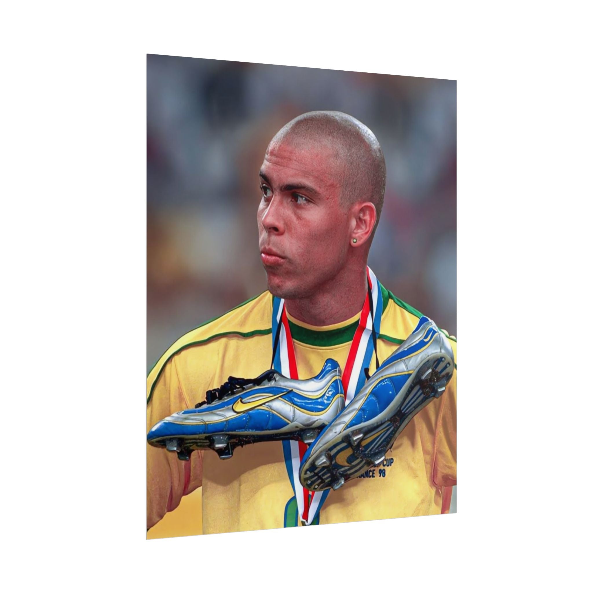 Ronaldo Brazil Champion Poster — Rolled Sports Wall Art