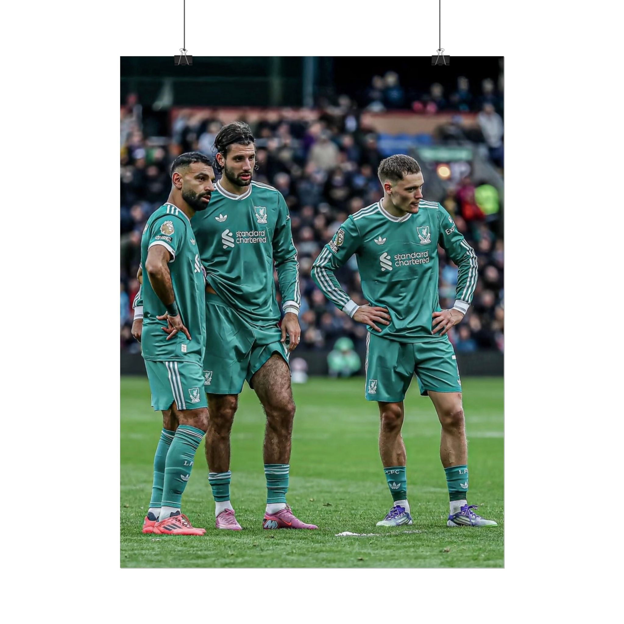 Salah, Wirtz & Szoboszlai Photo Poster - Rolled Liverpool FC Action Print