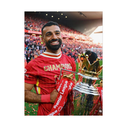 Mo Salah Premier League Champion 24/25 Poster