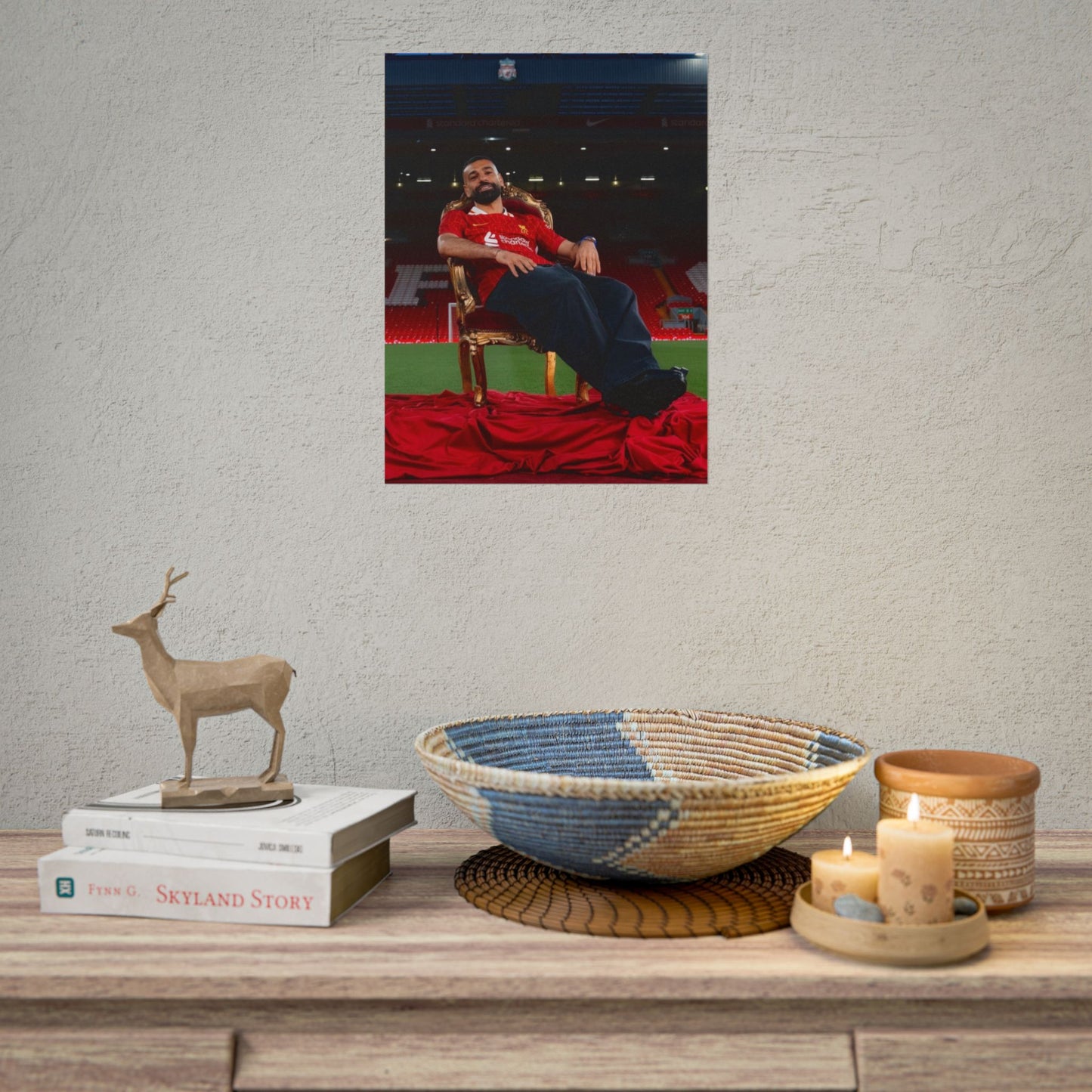 Mo Salah Throne Poster