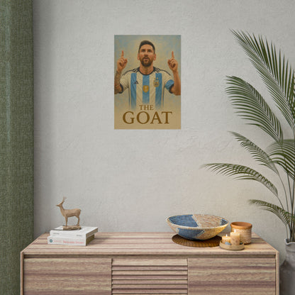 Lionel Messi "The GOAT" Poster