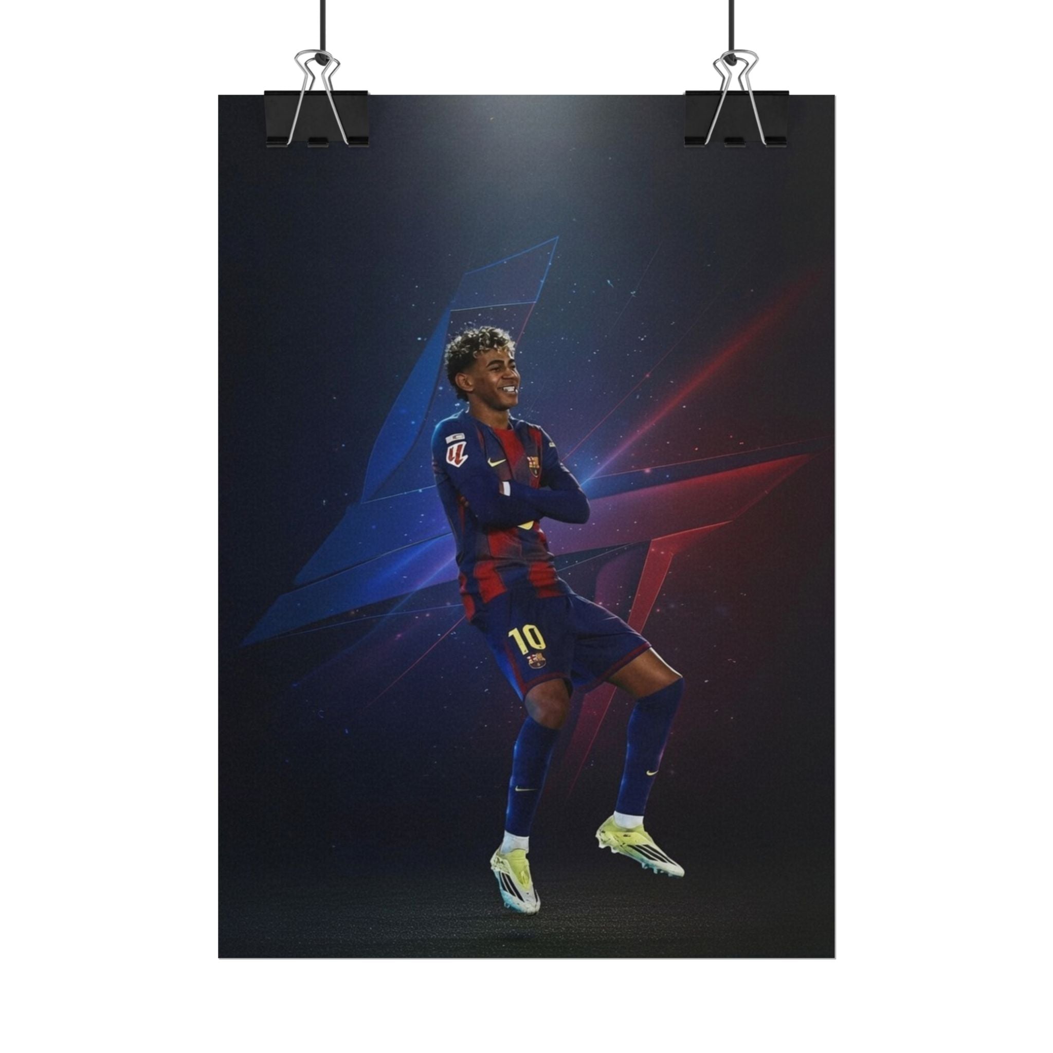 Lamine Yamal Celebration Poster - Barcelona Starboy | Available in multiple sizes
