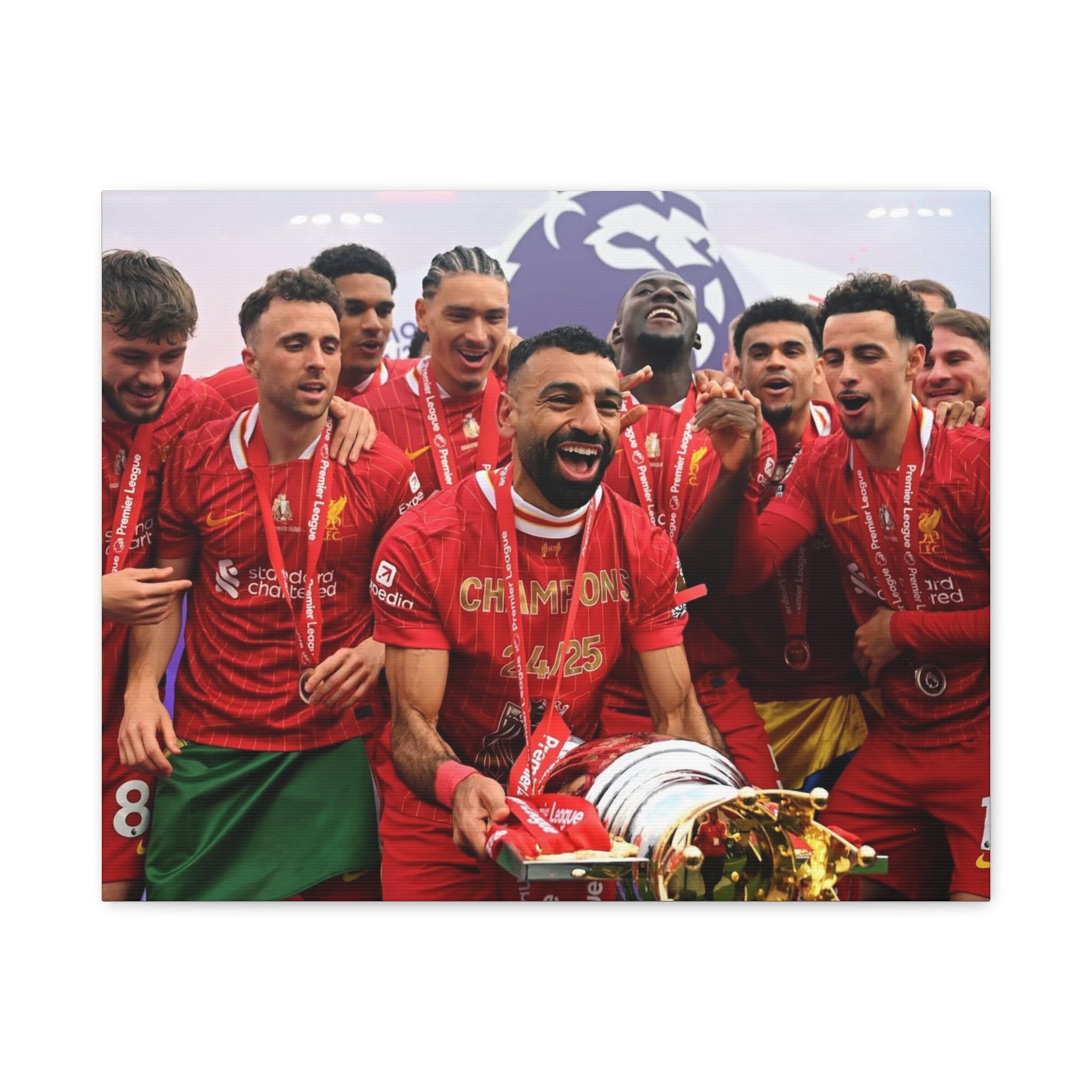 Liverpool Premier League Champions Celebration Matte Canvas Print