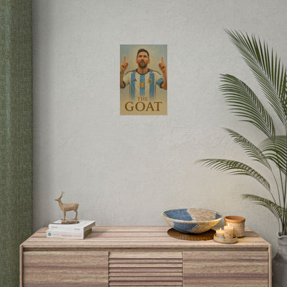 Lionel Messi "The GOAT" Poster