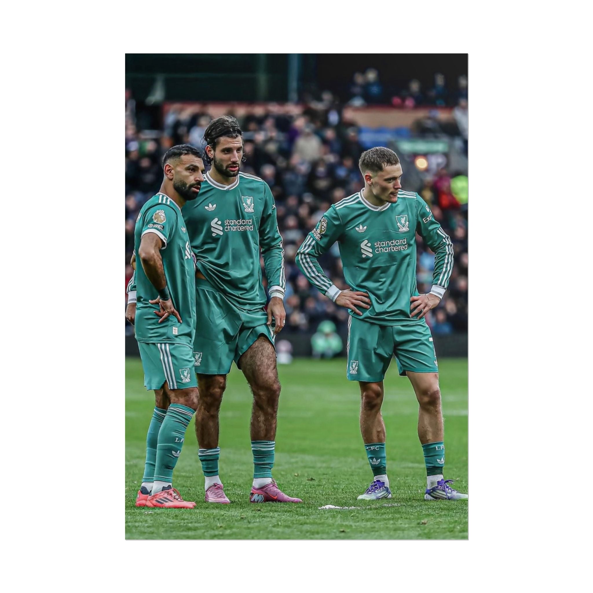 Salah, Wirtz & Szoboszlai Photo Poster - Rolled Liverpool FC Action Print