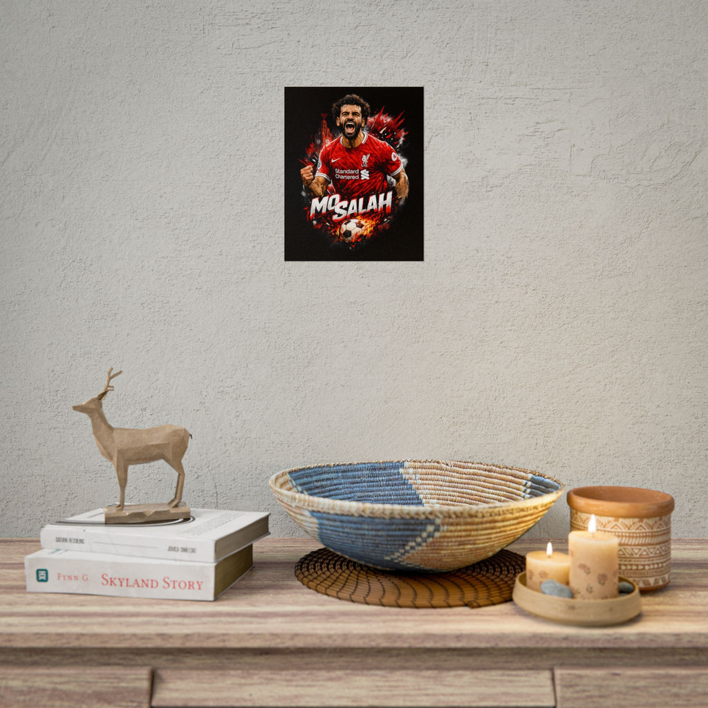 Mohamed Salah Football Poster — Rolled Soccer Wall Art