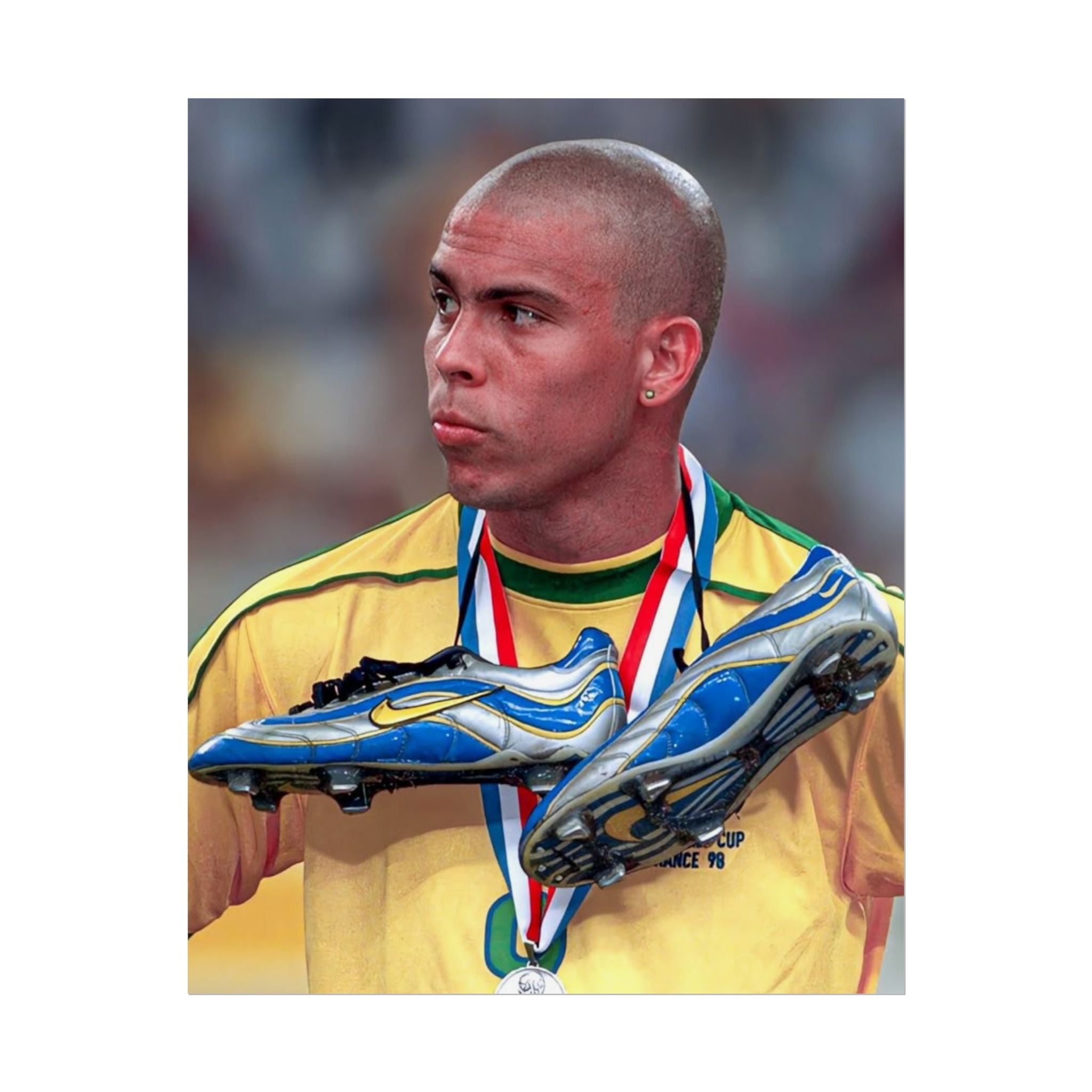 Ronaldo Brazil Champion Poster — Rolled Sports Wall Art