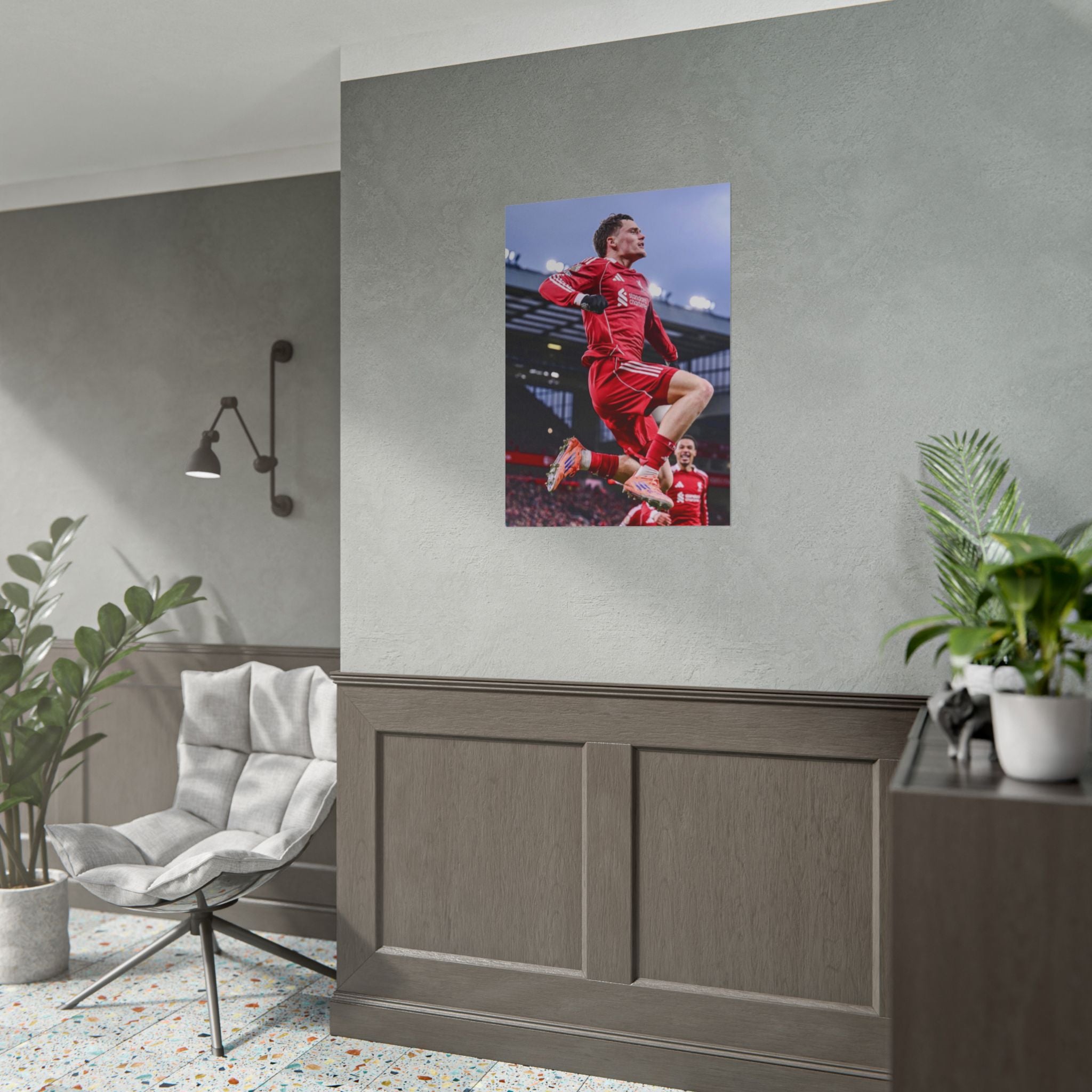 Florian Wirtz - Liverpool Football Star Action Poster