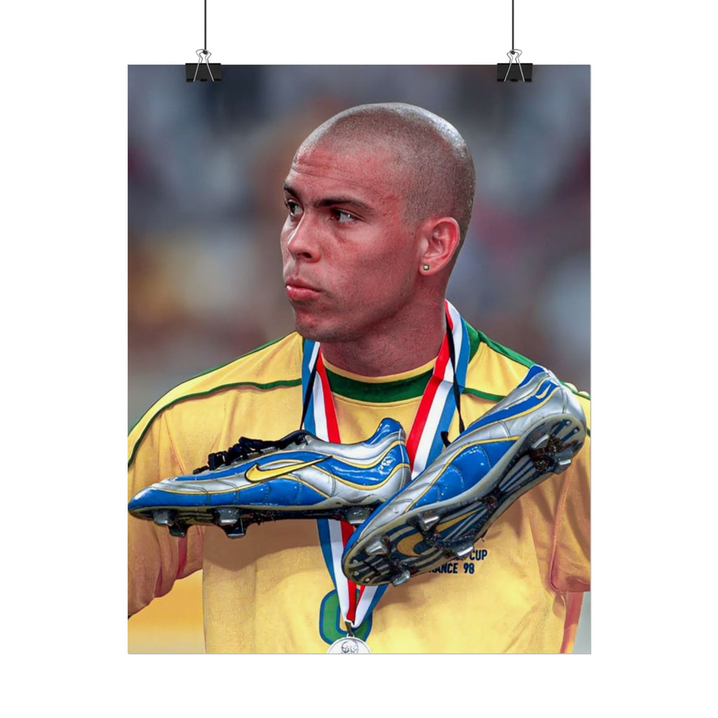 Ronaldo Brazil Champion Poster — Rolled Sports Wall Art
