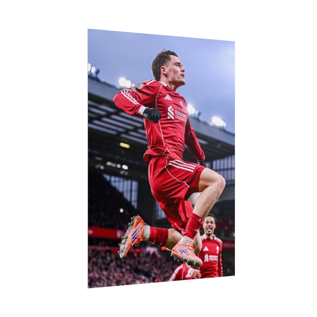 Florian Wirtz - Liverpool Football Star Action Poster
