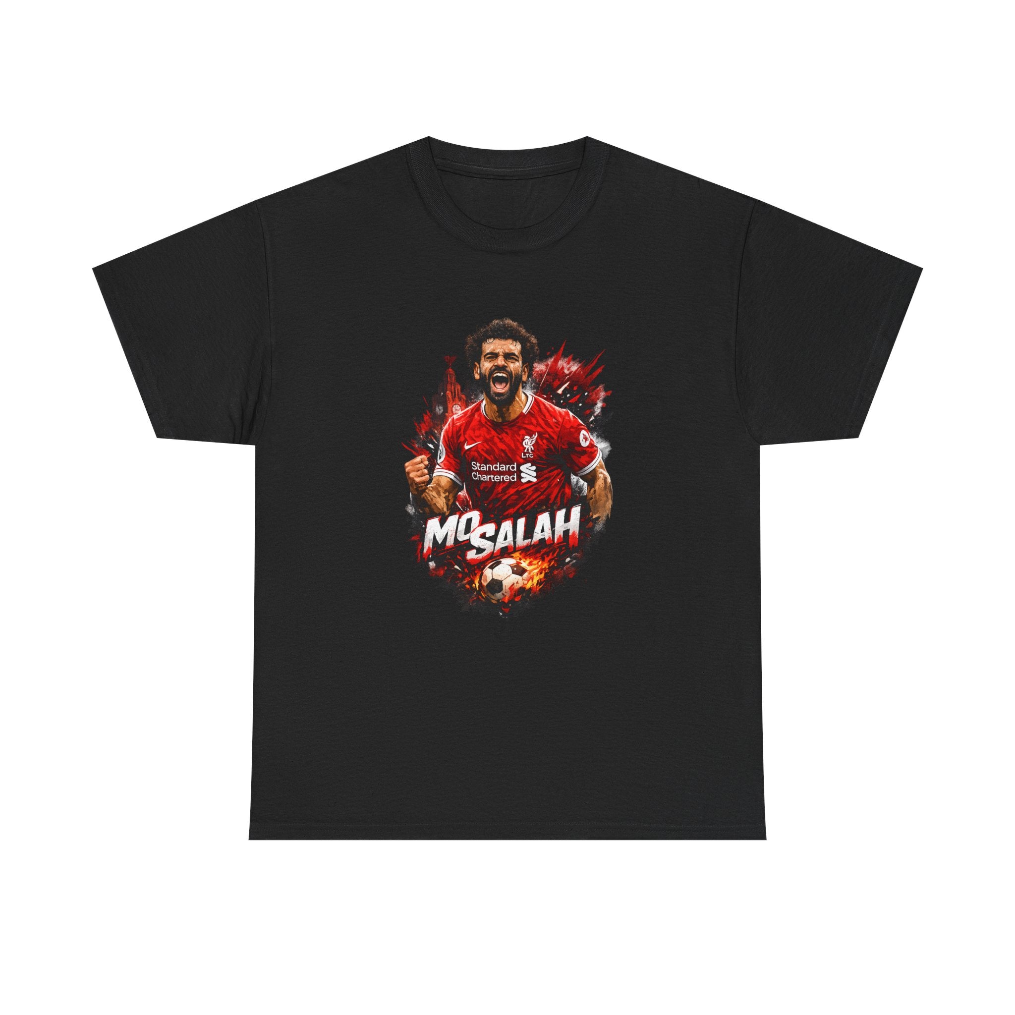 Mohamed Salah Soccer T‑Shirt – Liverpool Fan Tee with 'Mo Salah' Graphic