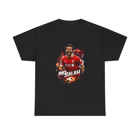 Mohamed Salah Soccer T‑Shirt – Liverpool Fan Tee with 'Mo Salah' Graphic