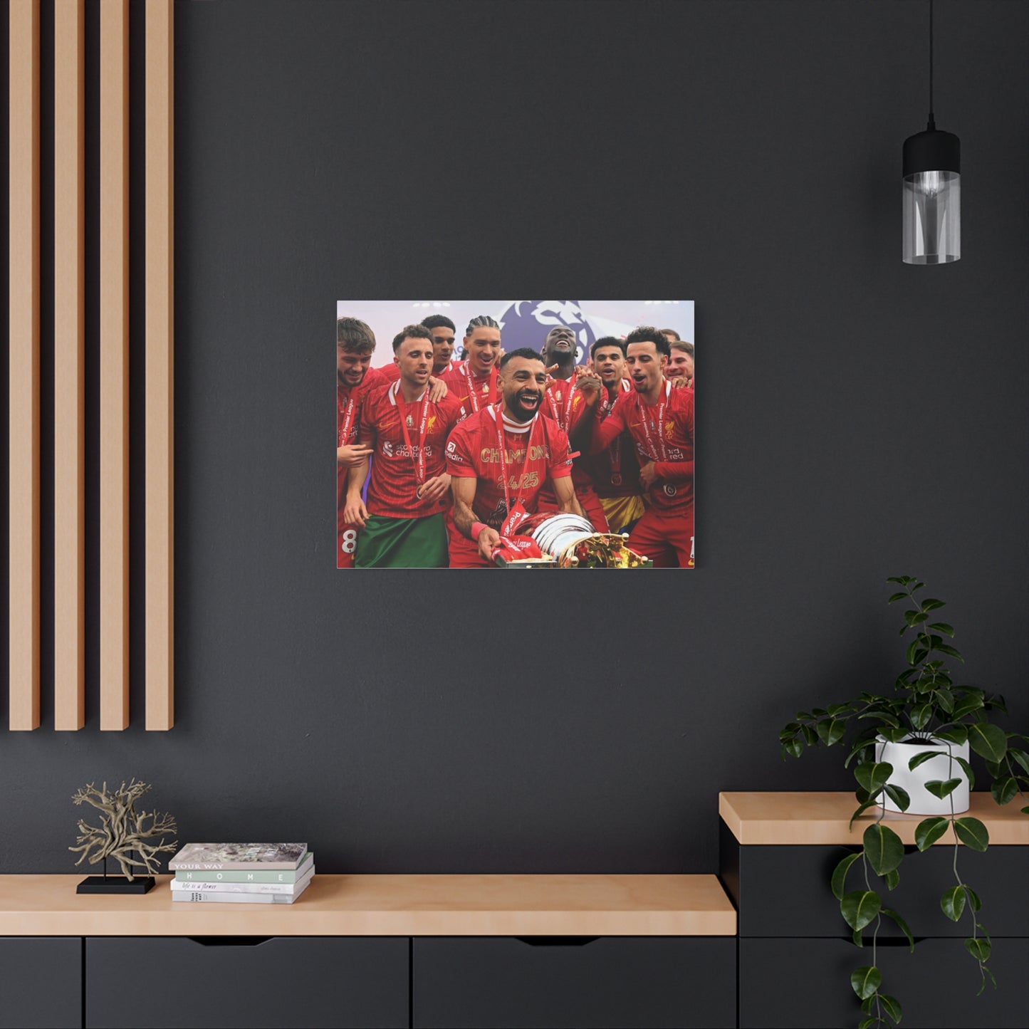 Liverpool Premier League Champions Celebration Matte Canvas Print