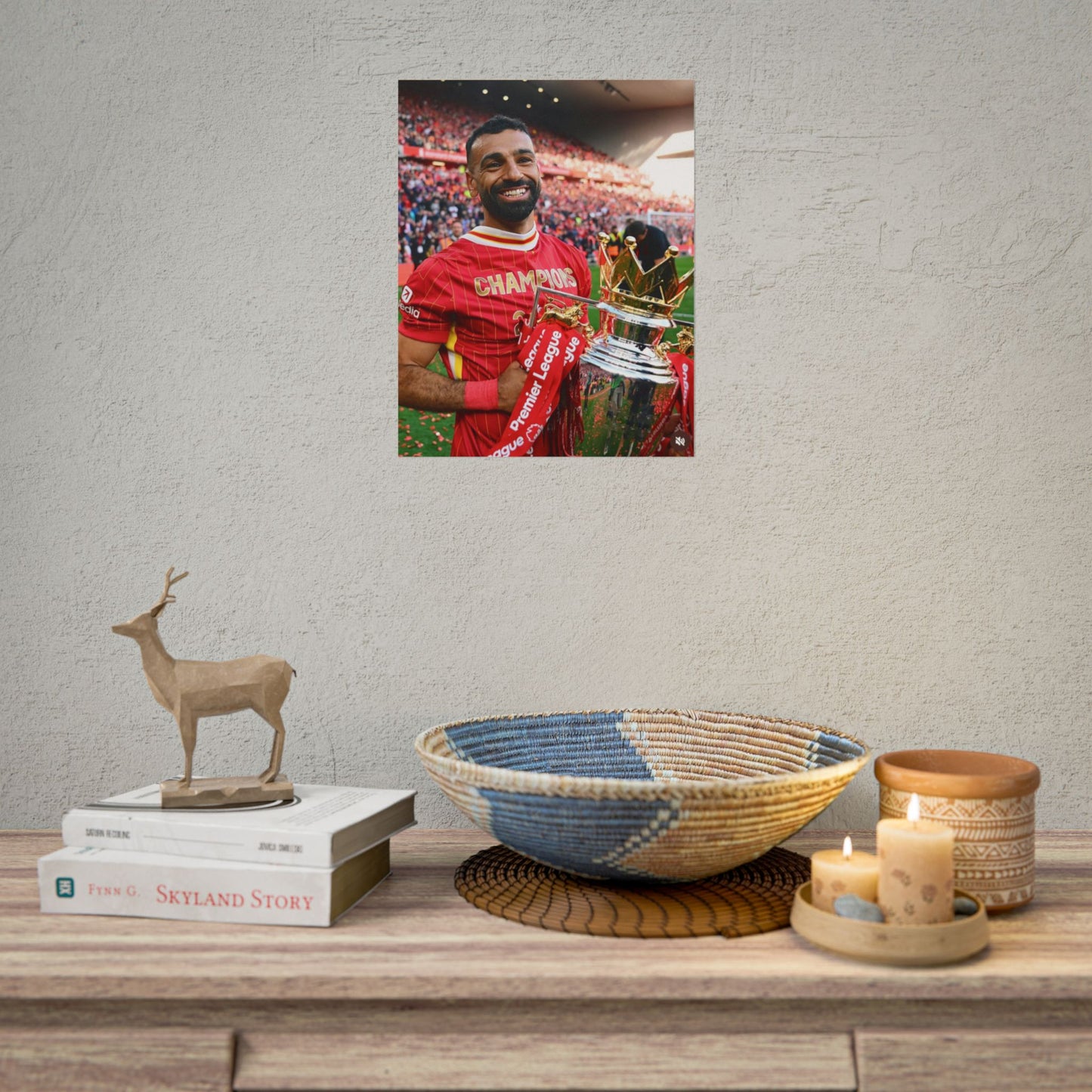 Mo Salah Premier League Champion 24/25 Poster