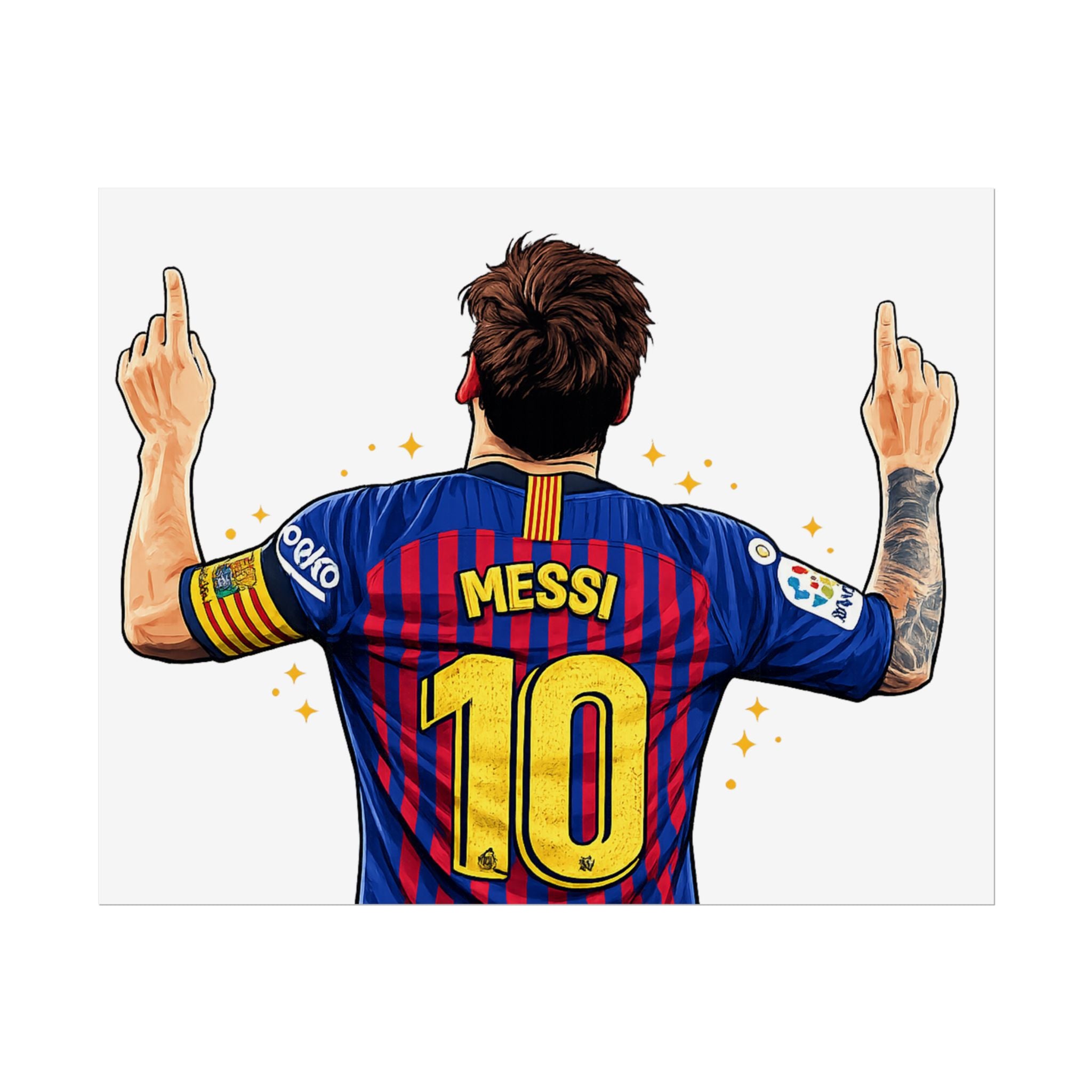 Lionel Messi Celebration Rolled Poster