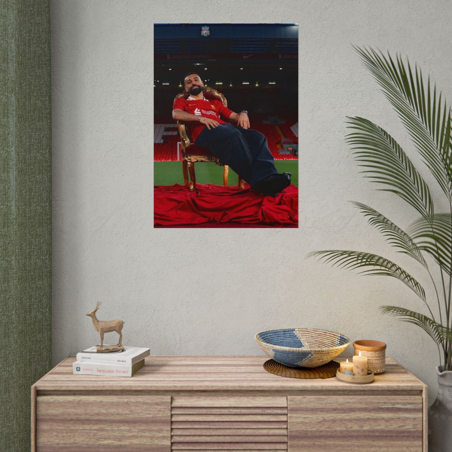 Mo Salah Throne Poster