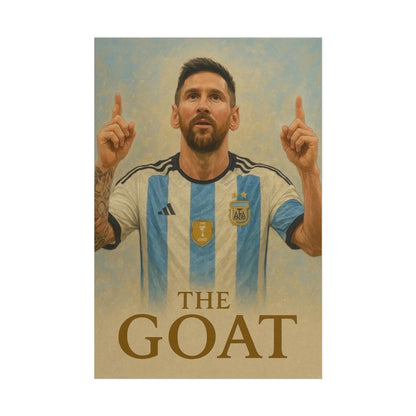 Lionel Messi "The GOAT" Poster