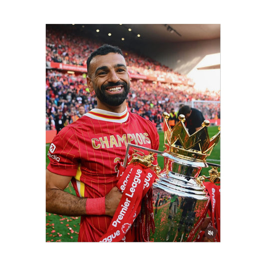 Mo Salah Premier League Champion 24/25 Poster