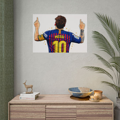 Lionel Messi Celebration Poster