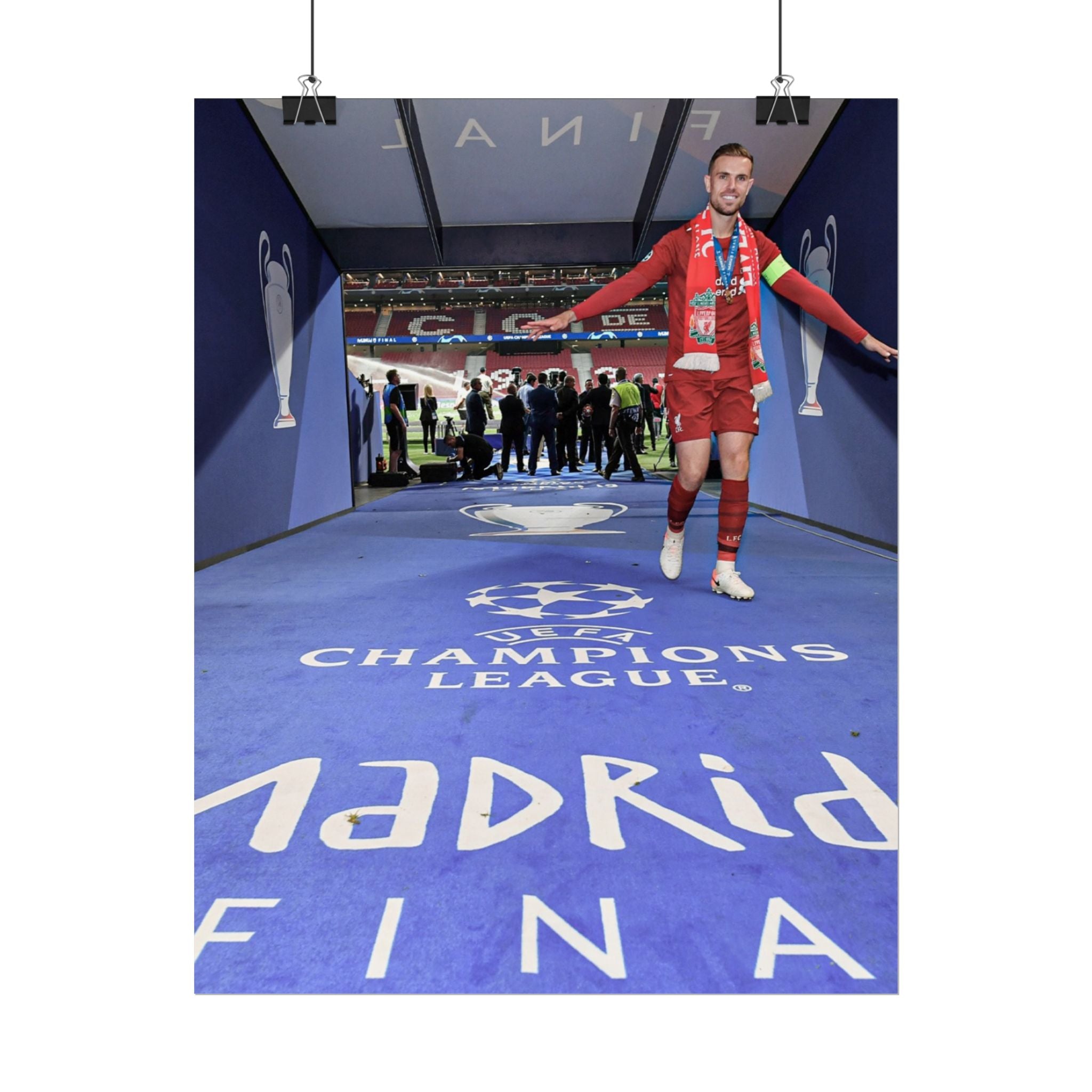 Jordan Henderson Liverpool Champions League Winners 2019 Rolled Poster