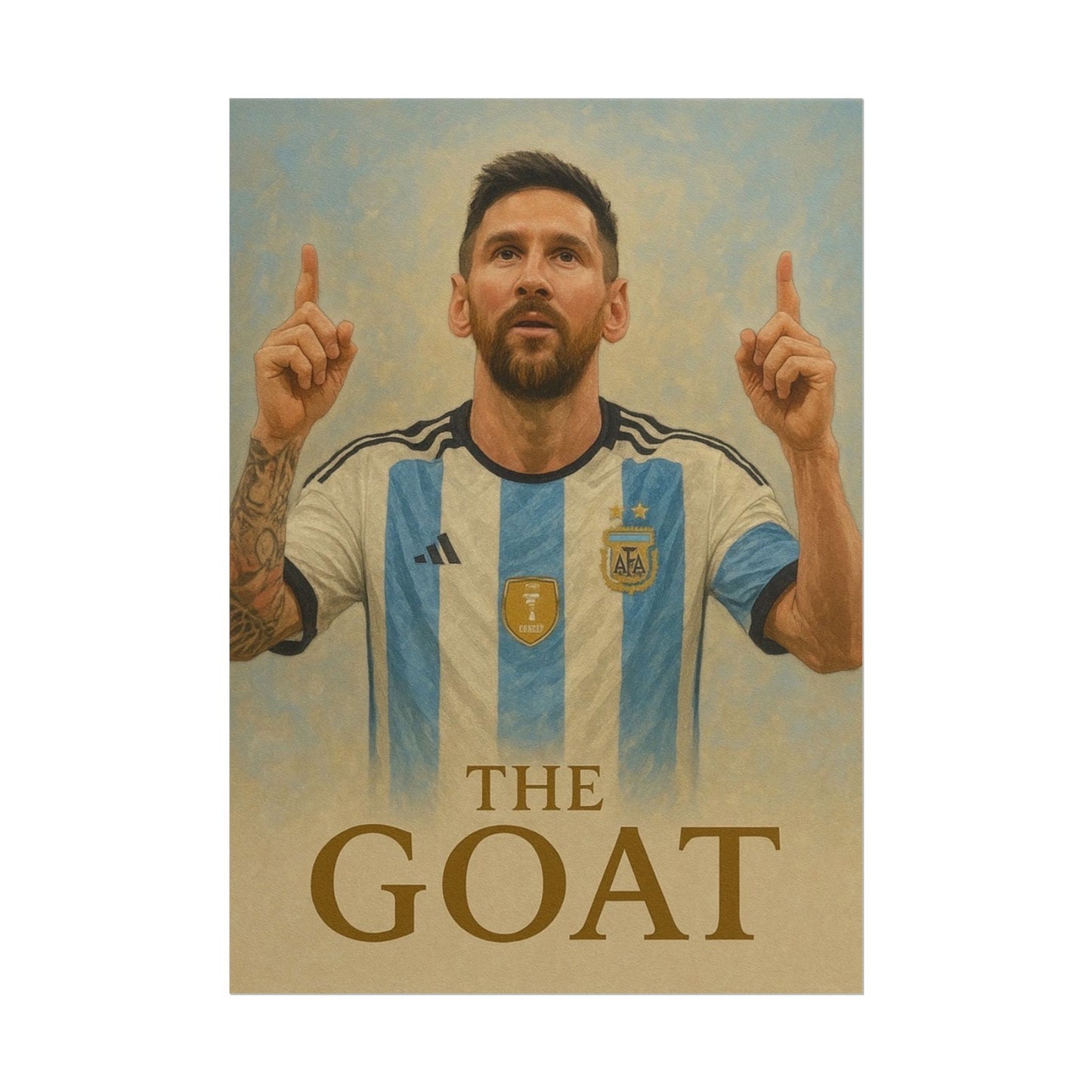 Lionel Messi "The GOAT" Poster