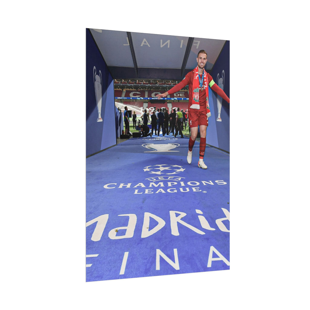 Jordan Henderson Liverpool Champions League Winners 2019 Rolled Poster