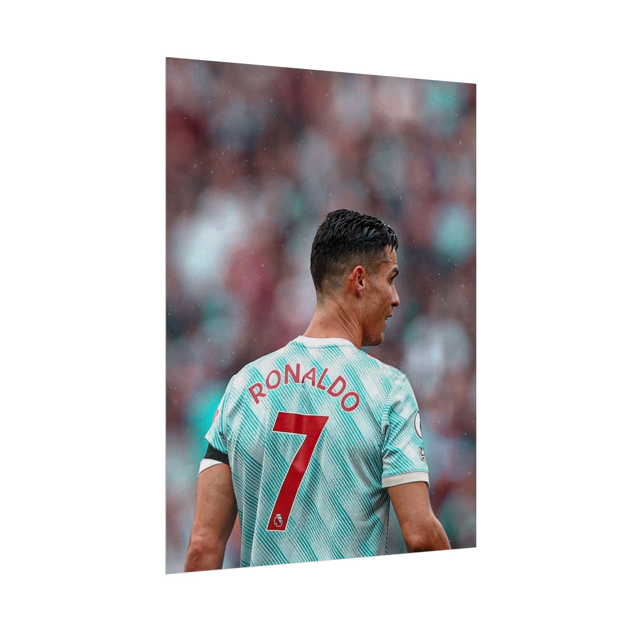 Cristiano Ronaldo Soccer Star Jersey Poster - Number 7 Back View Rolled Print