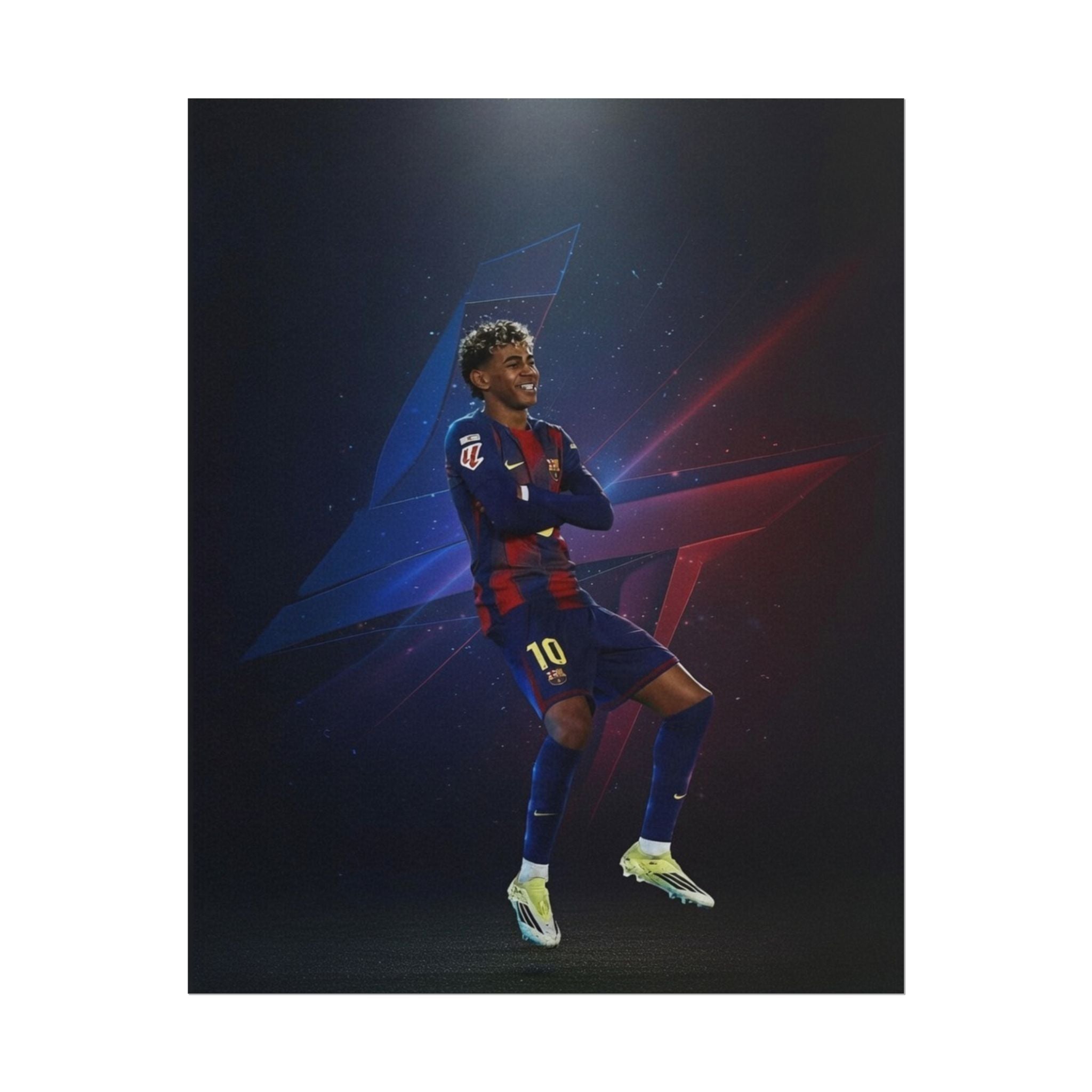 Lamine Yamal Celebration Poster - Barcelona Starboy | Available in multiple sizes