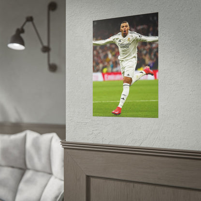 Kylian Mbappe Real Madrid Poster