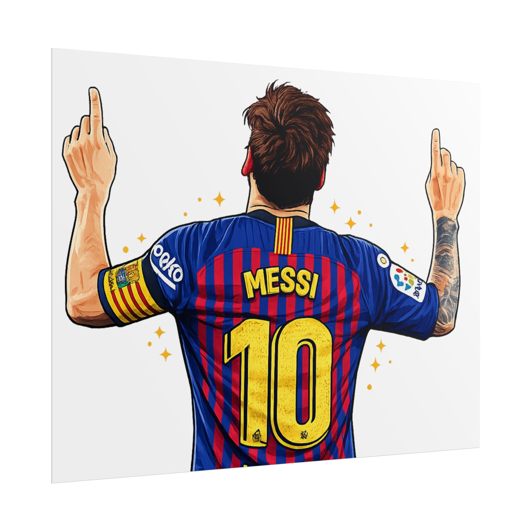 Lionel Messi Celebration Rolled Poster