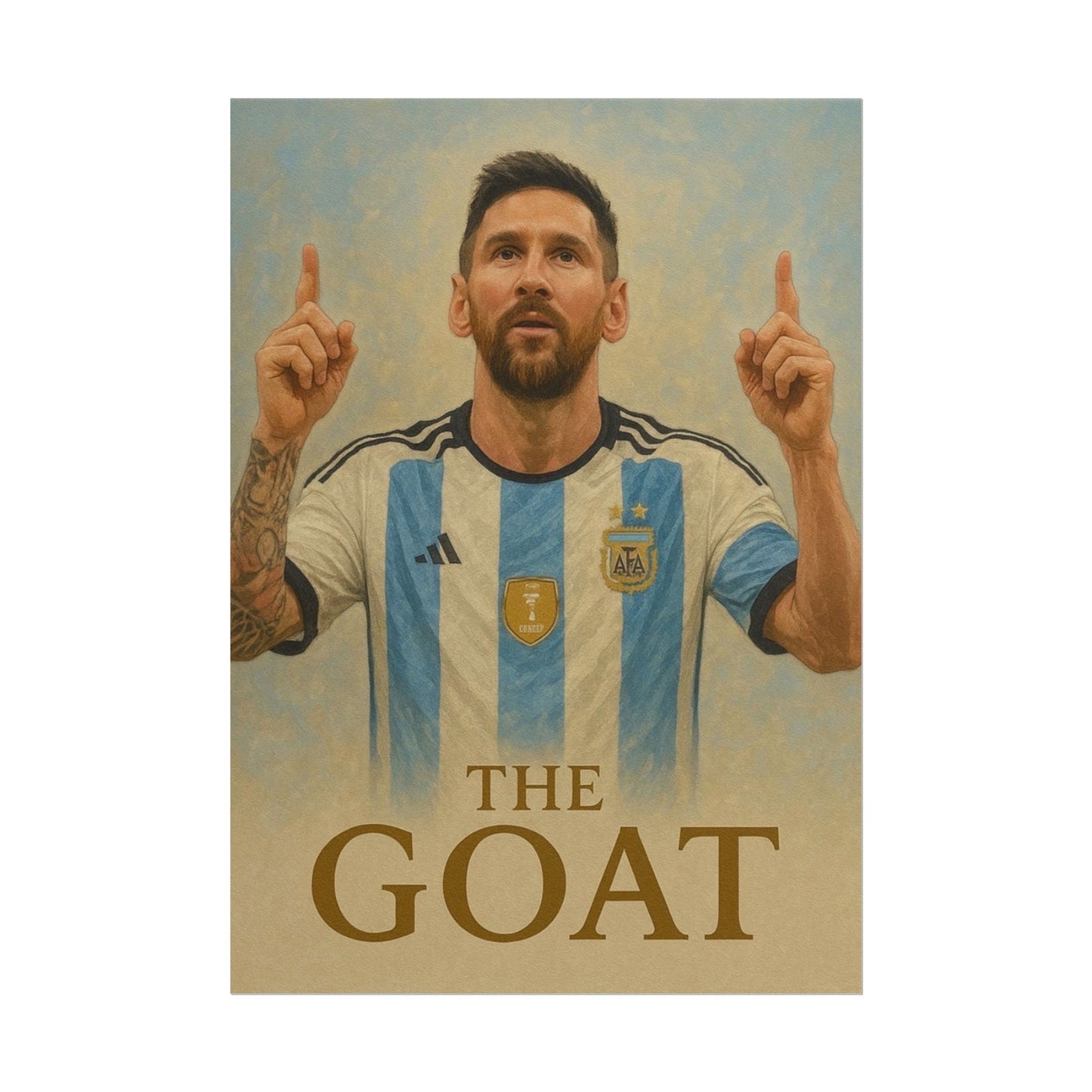 Lionel Messi "The GOAT" Poster