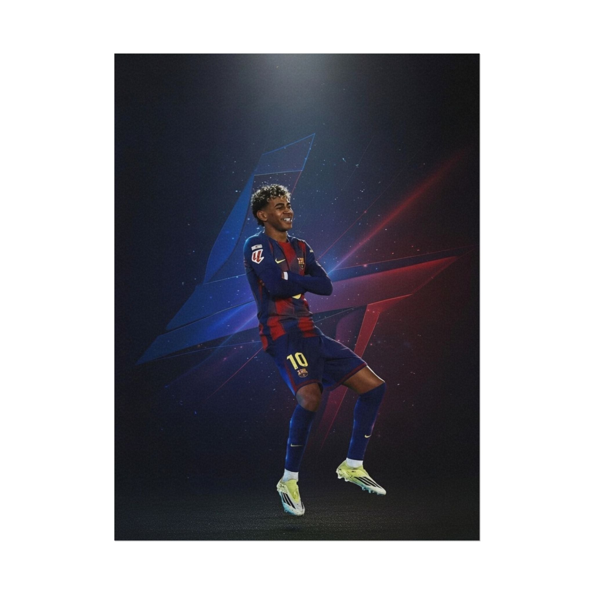 Lamine Yamal Celebration Poster - Barcelona Starboy | Available in multiple sizes