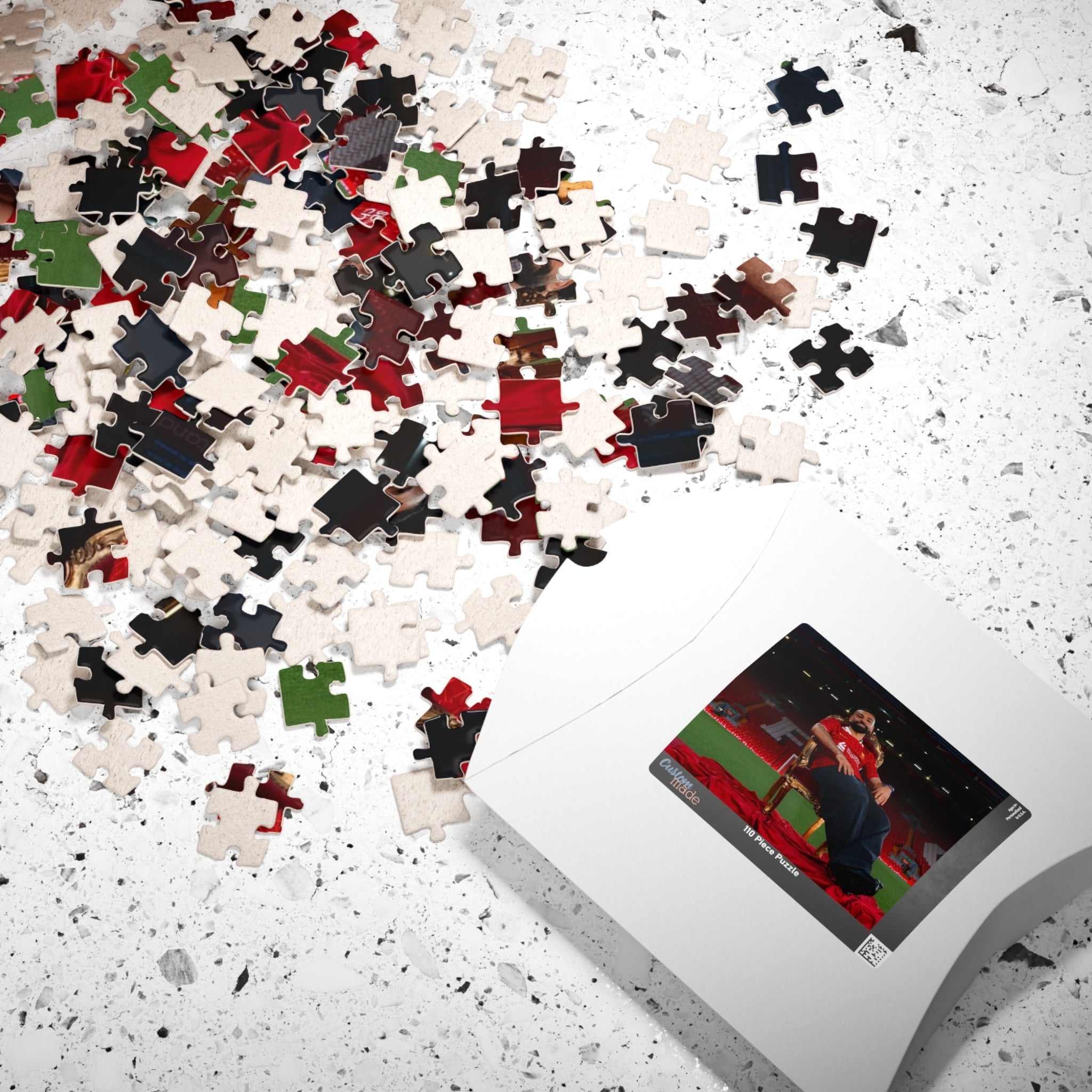 Mo Salah - Egyptian King Stadium Portrait Jigsaw Puzzle – 252/520/1014-Piece Sports Photo Puzzle