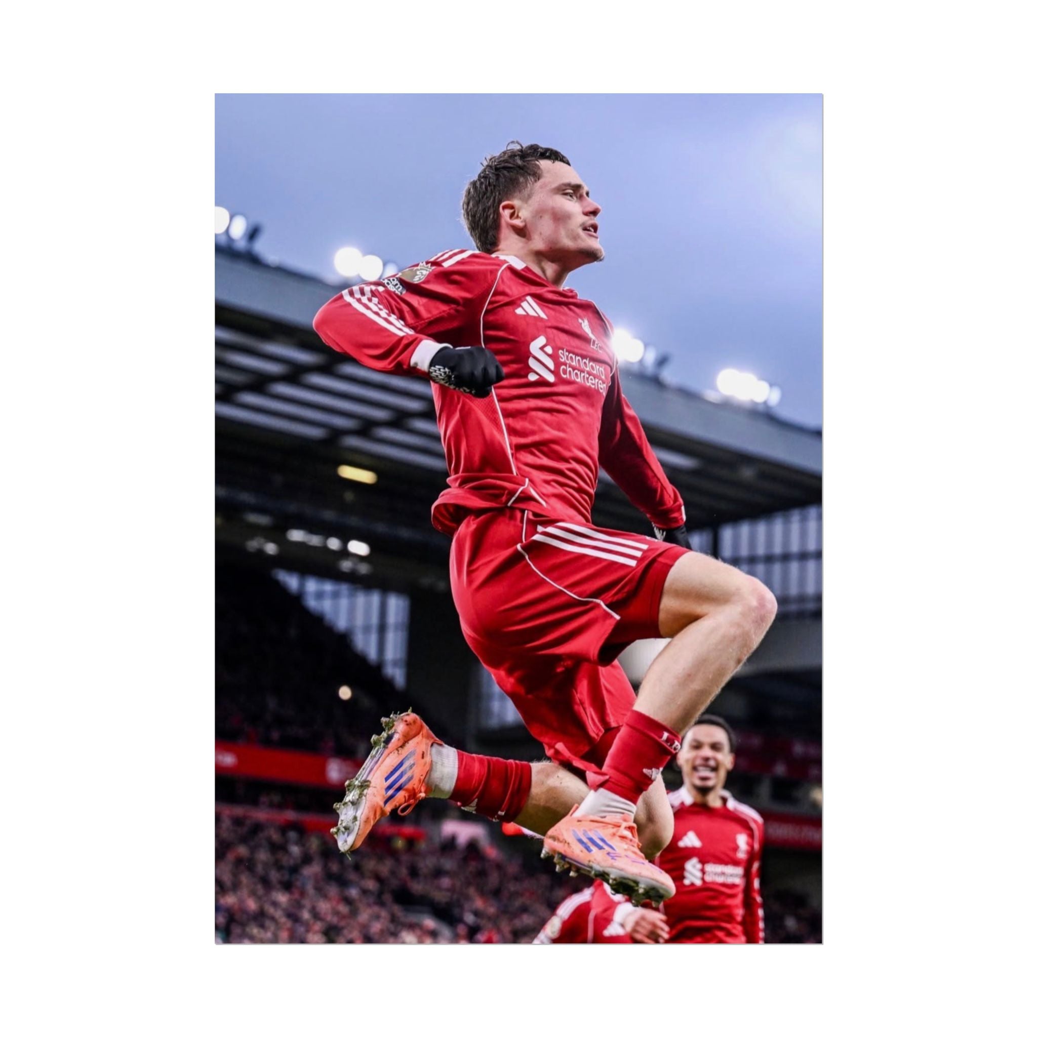 Florian Wirtz - Liverpool Football Star Action Poster