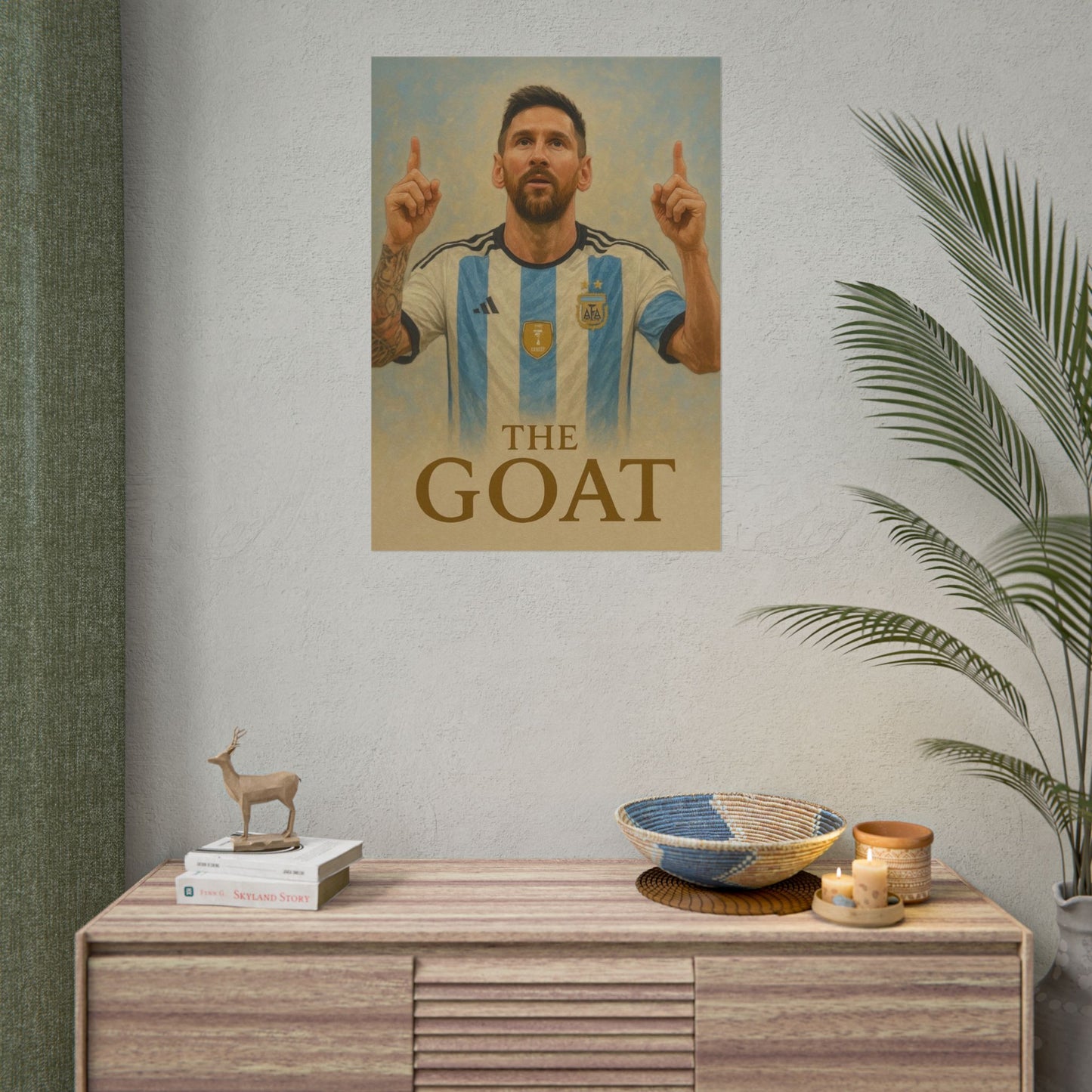 Lionel Messi "The GOAT" Poster