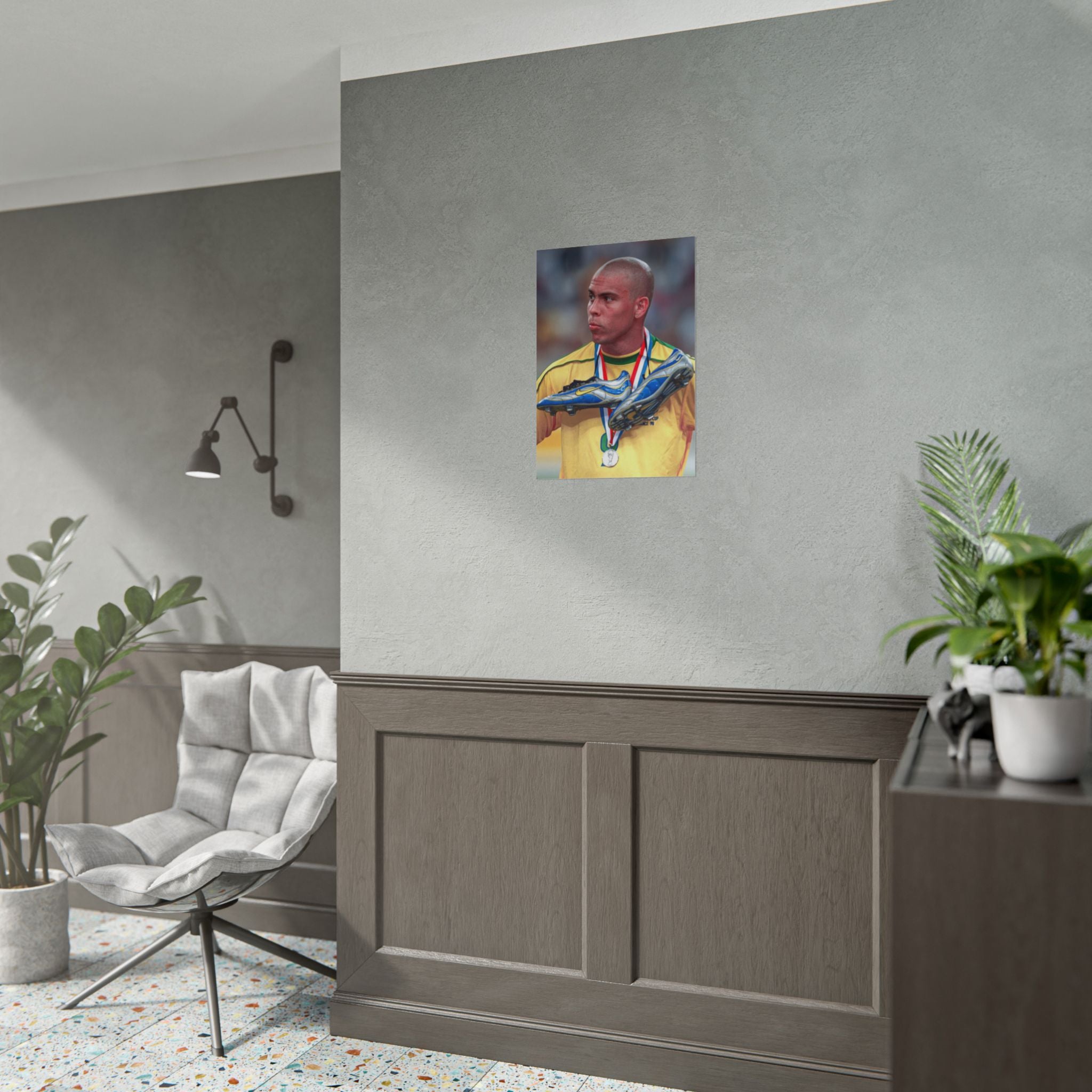 Ronaldo Brazil Champion Poster — Rolled Sports Wall Art