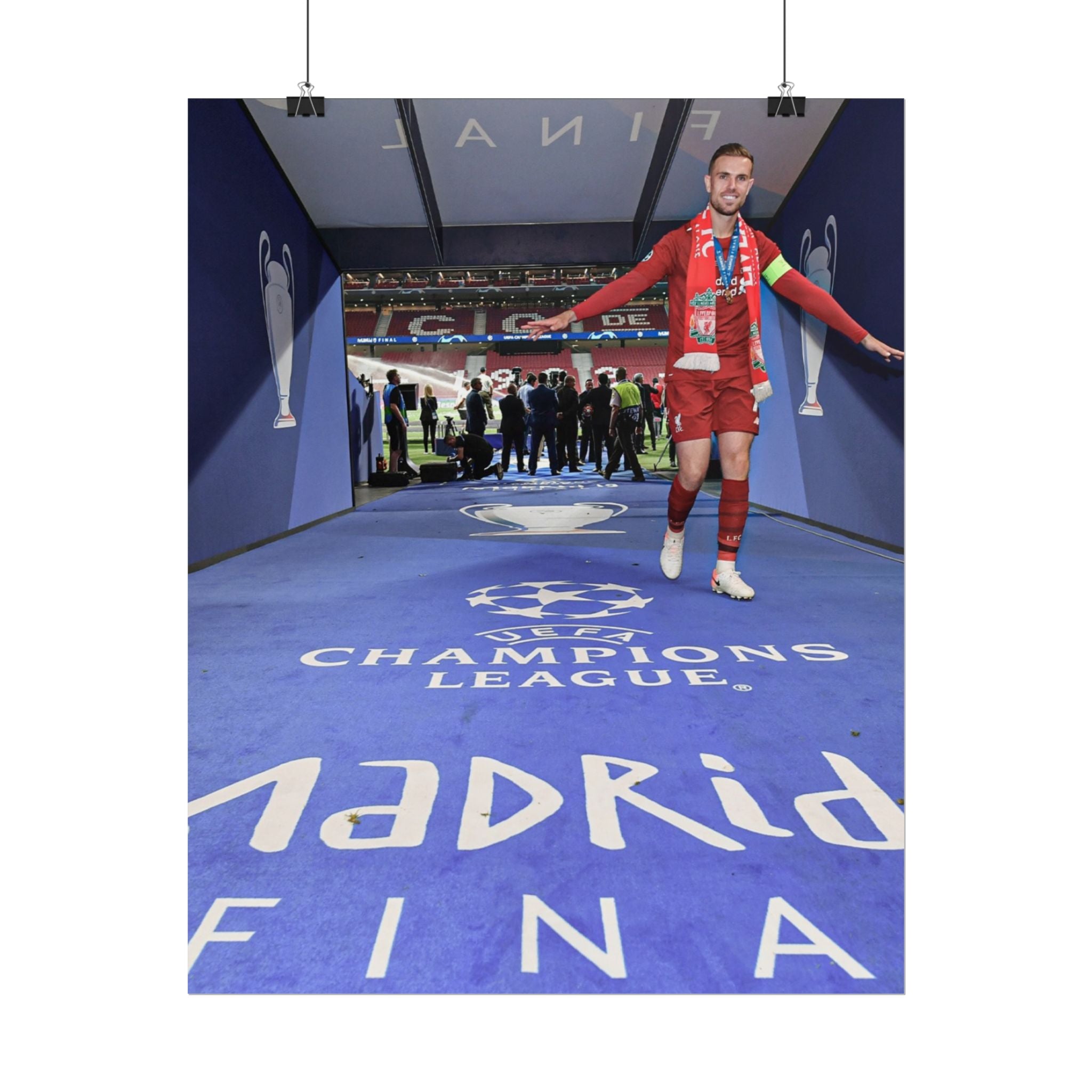 Jordan Henderson Liverpool Champions League Winners 2019 Rolled Poster