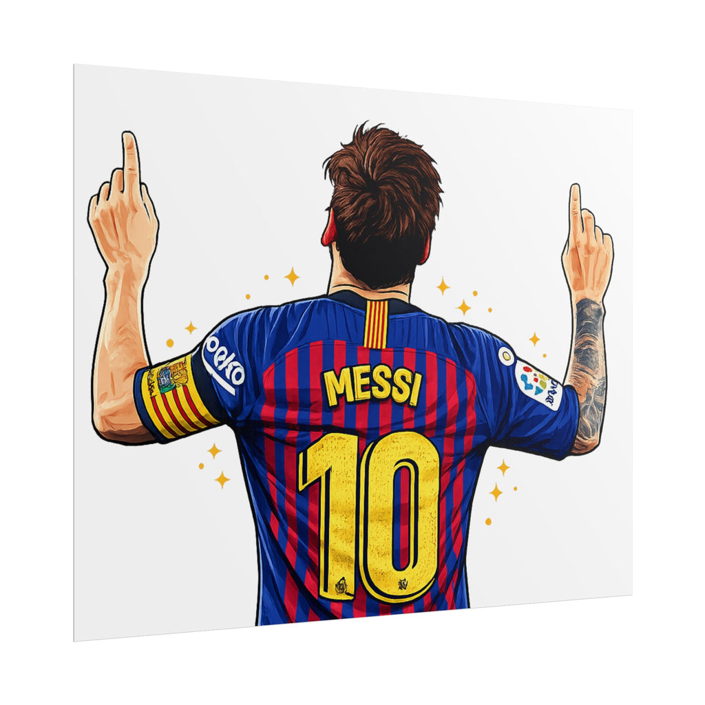 Lionel Messi Celebration Rolled Poster