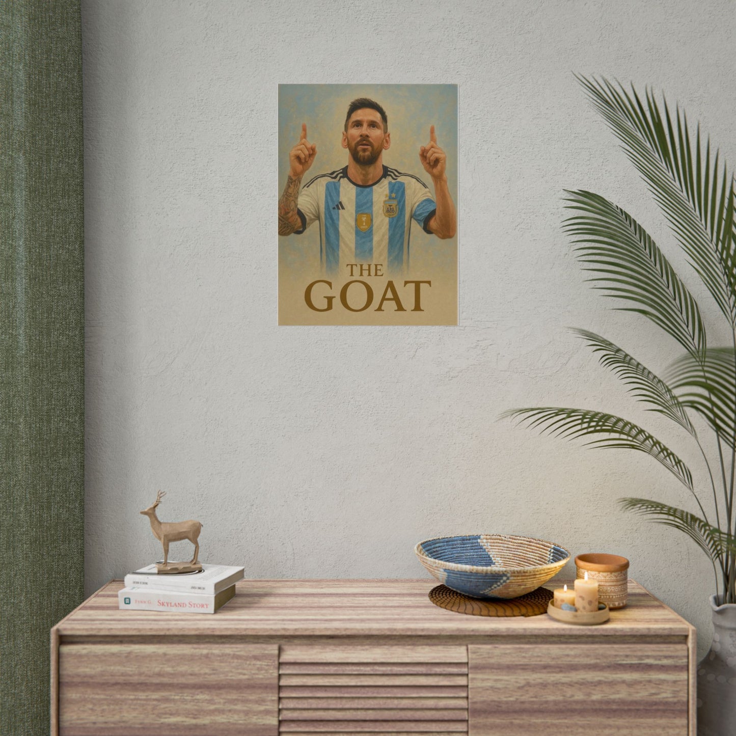 Lionel Messi "The GOAT" Poster