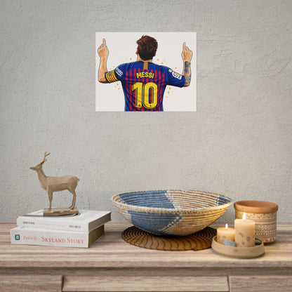 Lionel Messi Celebration Poster